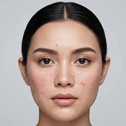 Contoh foto wajah depan untuk skin analysis