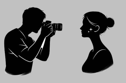 Ilustrasi cara mengambil foto wajah untuk analisis kulit