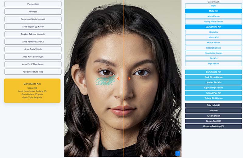 SkinDX Analysis Cek Kulit Wajah Online